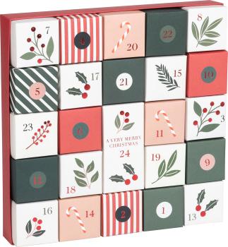 STEWO Geschenkbox Berna 28x28x5cm 2551526399 Adventskalender, rot