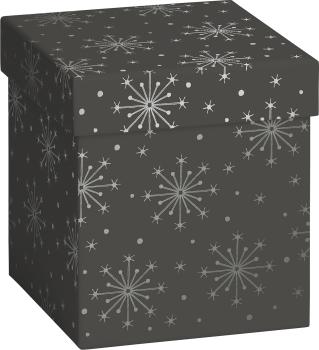 STEWO Geschenkbox Nieve 2551539296 dunkelgrau 11x11x12cm