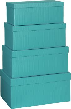 Stewo geschenkbox one colour 2552644949 türkis 4 stück - Stewo-2552644949-7613074063623