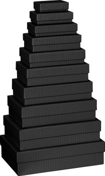 Stewo geschenkbox one colour 2553782270 schwarz 10 stück - Stewo-2553782270-7613074024471