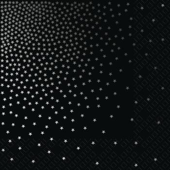 STEWO Servietten Davis 33x33cm 2572522570 schwarz, FSC Mix 20 Stück