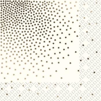 STEWO Servietten Davis 33x33cm 2572522580 gold, FSC Mix 20 Stück