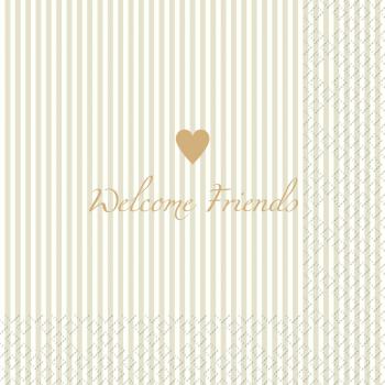 STEWO Serviette Hailey 2572540866 grau hell 33x33cm