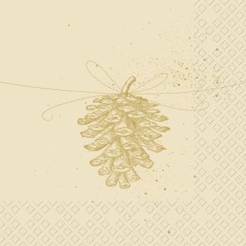 STEWO Serviette Pine 33x33cm 2572550250 beige 20 Stück