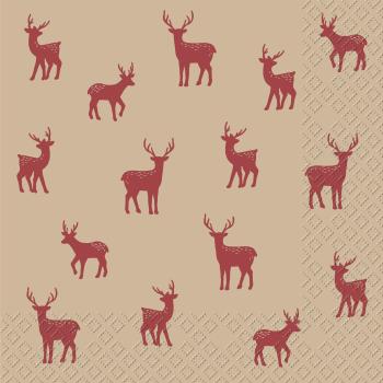 STEWO Serviette Abel 33x33cm 2572564699 rot 20 Stück