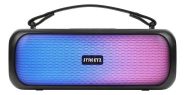 STREETZ BT Boombox 2x7.5 W CMB-110 Black,AUX,USB flash,LED,IPX5