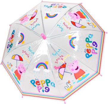 STROTZ Regenschirm für Kinder 5299 Peppa Pig under the rain