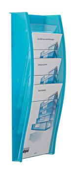 Styro wandprospekthalter a4 128-340.0230 lagoon 4 fächer - Styro-128-3400230-7612176067874