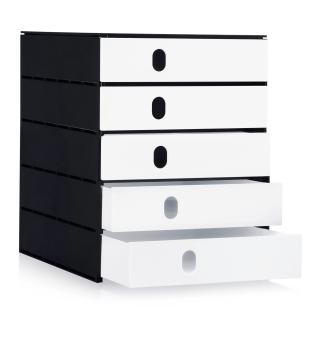 STYRO Schubladenbox PRO schwarz 14-8000.92 5 Fächer