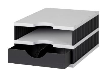 Styro ablagesystem styrodoc 268-0102.9895s bk/grau,2 fächer 248x331x154mm - Styro-268-0102.9895s-7612176084178-02.jpg