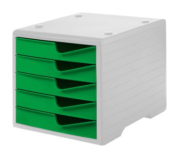 STYRO Styroswingbox 275-8430.5182 gecko/grau 5 Schubladen