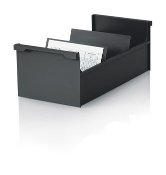 STYRO Karteikasten quer A6 30-632.90 schwarz