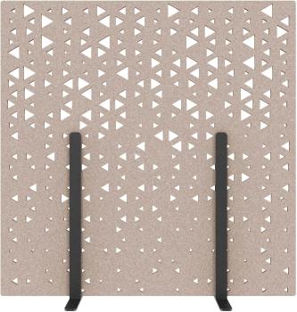 SUONO Trennwand L 180x180x2.4cm 1311.L24.4403 STAND, braun