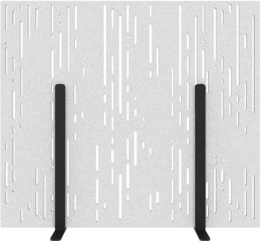 SUONO Trennwand M 160x140x2.4cm 1311.M24.0402 STAND, weiss
