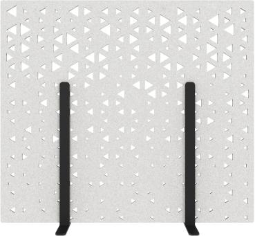 SUONO Trennwand M 160x140x2.4cm 1311.M24.0403 STAND, weiss