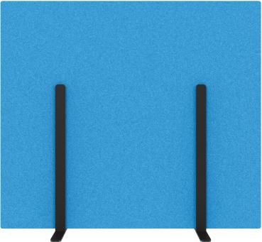 SUONO Trennwand M 160x140x2.4cm 1311.M24.3700 STAND, blau