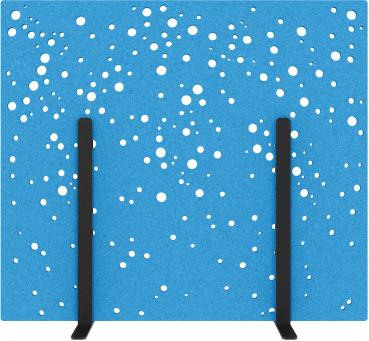 SUONO Trennwand M 160x140x2.4cm 1311.M24.3701 STAND, blau