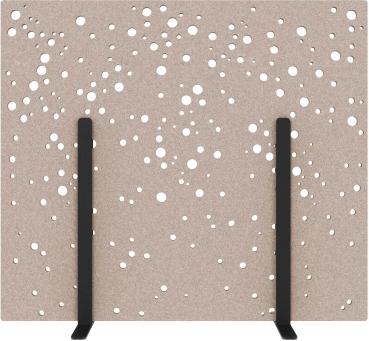 SUONO Trennwand M 160x140x2.4cm 1311.M24.4401 STAND, braun