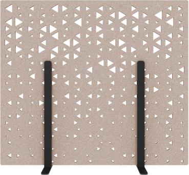 SUONO Trennwand M 160x140x2.4cm 1311.M24.4403 STAND, braun