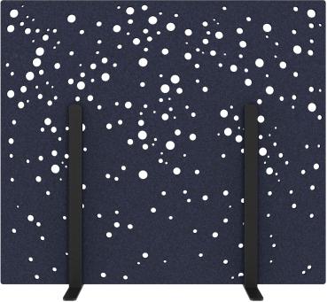 SUONO Trennwand M 160x140x2.4cm 1311.M24.4701 STAND, blau