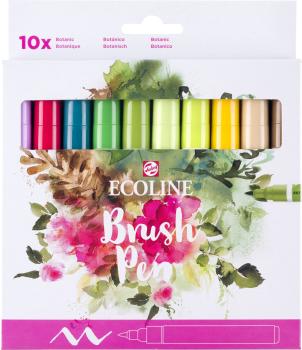 TALENS Ecoline Brush Pen Set 11509804 ass. Botanic 10 Stück