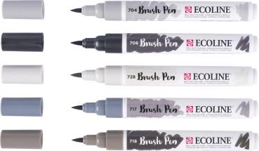 Talens ecoline brush pen set 11509937 grey 5 stück - Talens-11509937-8712079518899-02.jpg