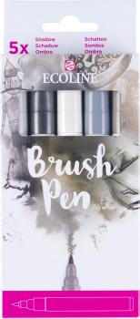 TALENS Ecoline Brush Pen Set 11509937 grey 5 Stück