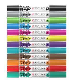 TALENS Ecoline Duotip Basic Set 11609800 12 Farben