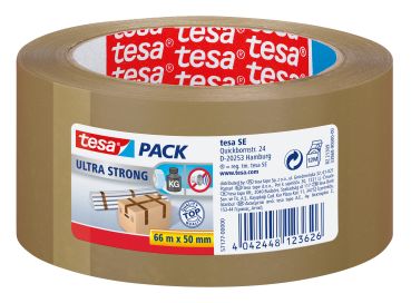 Tesa tesapack ultra strong 50mmx66m 571770000 braun, reissfest - Tesa-571770000-4042448123626