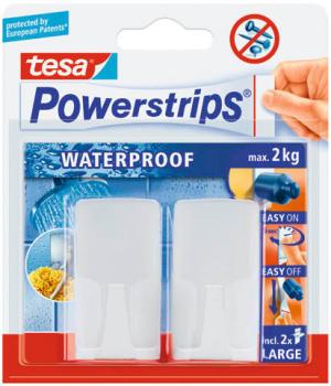 Tesa powerstrips haken wave 597010000 weiss - Tesa-597010000-4042448175182