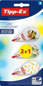 TIPP-EX Mini Pocket Mouse 8516809 Decors, ass. 3 Stk.
