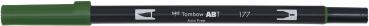 Tombow dual brush pen abt 177 dunkle jade - Tombow-abt-177-4901991901290-02.jpg