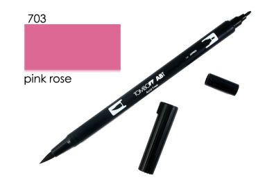 Tombow dual brush pen abt 703 pink rose - Tombow-abt-703-4901991901894