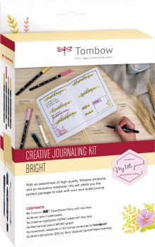 Tombow creative journaling kit bujo-set2 bright 8-teilig - Tombow-bujo-set2-4003198950290
