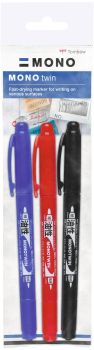 Tombow mono twin zeichen-marker os-tme-3p set 3 stück - Tombow-os-tme-3p-4003198111318