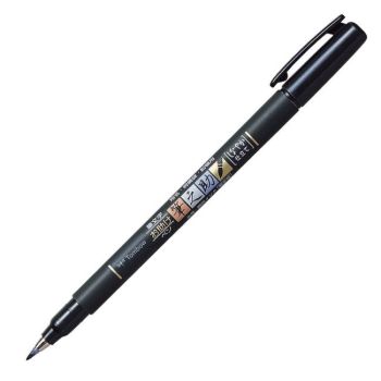 Tombow kalligraphie stift soft ws-bs150 fudenosuke, schwarz - Tombow-ws-bs150-4901991645644