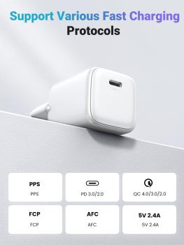Ugreen usb c wallcharger nexode 15324 mini,20w,pd gan,white - Ugreen-15324-6941876213245-08.jpg