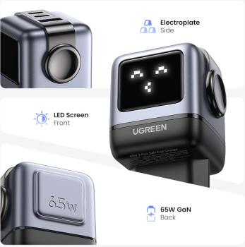 Ugreen nexode rg 65w 3-port gan 25685b 2x usb-c,1xusb-a, black - Ugreen-25685b-6941876236688-05.jpg