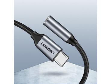 Ugreen usb-c to 3.5mm headphone 30632 jack adapter 10cm, grey - Ugreen-30632-6957303836321-03.jpg