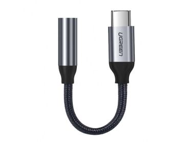 Ugreen usb-c to 3.5mm headphone 30632 jack adapter 10cm, grey - Ugreen-30632-6957303836321