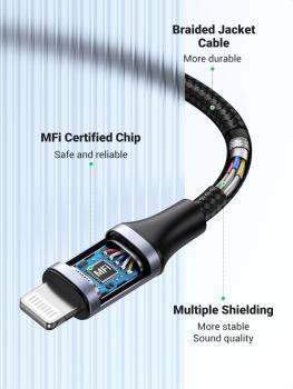 Ugreen lightning to 3.5mm headphone 30756 jack adapter 10cm, grey - Ugreen-30756-6957303837564-08.jpg