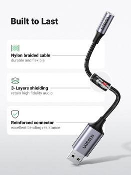 Ugreen audio adapter usb 2.0,3.5mm 30757 bb aluminum alloy 25cm,grey - Ugreen-30757-bb-6957303837571-02.jpg
