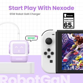 Ugreen nexode rg 65w 3-port gan 35291 2x usb-c,1xusb-a, purple - Ugreen-35291-6941876232918-02.jpg
