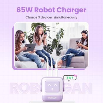 Ugreen nexode rg 65w 3-port gan 35291 2x usb-c,1xusb-a, purple - Ugreen-35291-6941876232918-05.jpg