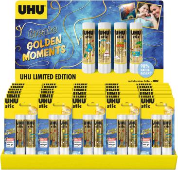 Uhu klebestift stic display 507820 golden moments 2x21g - Uhu-507820-4026700499360