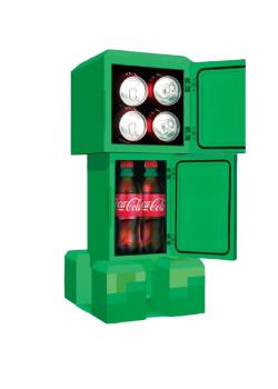 Ukonic creeper mini fridge 8l 142303 minecraft - Ukonic-142303-5060411780415-02.jpg