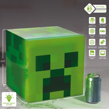 Ukonic creeper mini fridge 6.7l 146285 minecraft, 9 cans - Ukonic-146285-5060411780477-05.jpg