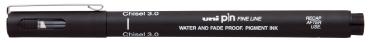 Uni-ball fineliner pin 3.0 mm 10.1.1023 black - Uni-ball-1011023-4902778270998