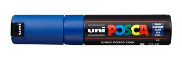 Uni-ball posca marker 8mm pc-8k blue blau, keilspitze - Uni-ball-pc-8k-blue-4902778916469