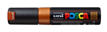 Uni-ball posca marker 8mm pc-8k bronze met bronze, keilspitze - Uni-ball-pc-8k-bronze-4902778113622